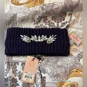 NWT Juicy Couture Dark Purple Headband with Crystal Accents